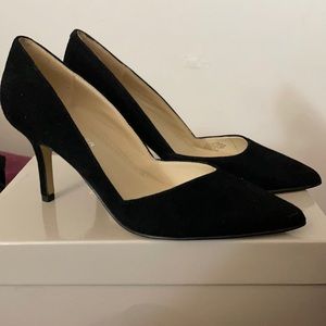 Marc Fisher Black Suede Pumps 6.5M